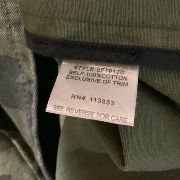 41 Hawthorn Camo Jacket Women Size Medium Zip Snap Long Sleeve Drawstring Waist - Picture 9 of 9